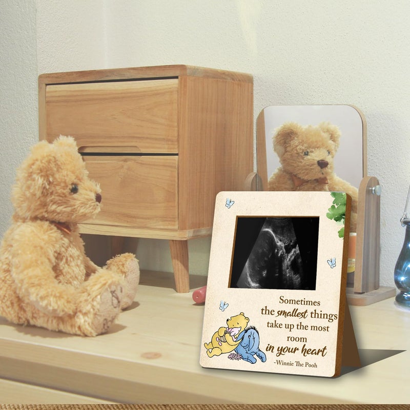 ALodr Winnie Pregnancy Milestone Keepsake - Ultrasound & Gender Reveal Decor - Baby Shower Sign & Party Gifts - Image 3